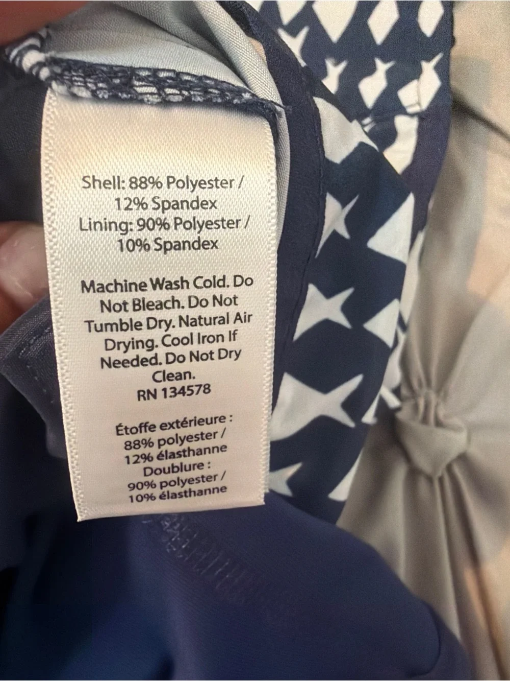 Vineyard Size 0 Vines Navy and White Skirt